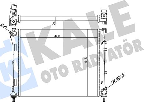 KALE OTO RADYATÖR 357060 - Radiatore, Raffreddamento motore autozon.pro