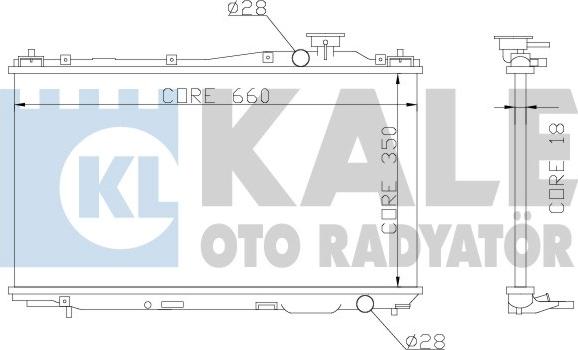 KALE OTO RADYATÖR 357000 - Radiatore, Raffreddamento motore autozon.pro