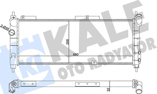 KALE OTO RADYATÖR 357015 - Radiatore, Raffreddamento motore autozon.pro