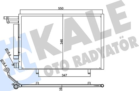 KALE OTO RADYATÖR 357855 - Condensatore, Climatizzatore autozon.pro