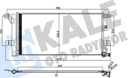 KALE OTO RADYATÖR 357860 - Condensatore, Climatizzatore autozon.pro