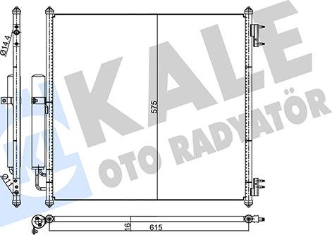 KALE OTO RADYATÖR 357820 - Condensatore, Climatizzatore autozon.pro