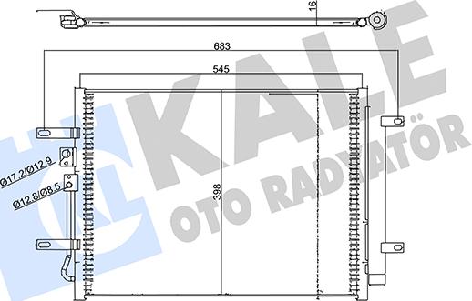 KALE OTO RADYATÖR 357875 - Condensatore, Climatizzatore autozon.pro