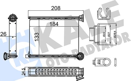 KALE OTO RADYATÖR 357310 - Scambiatore calore, Riscaldamento abitacolo autozon.pro