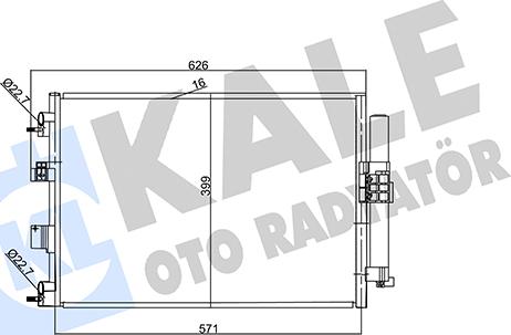 KALE OTO RADYATÖR 357380 - Condensatore, Climatizzatore autozon.pro