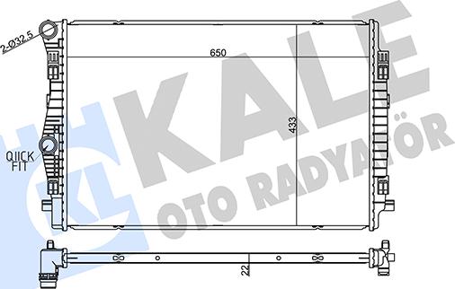 KALE OTO RADYATÖR 357270 - Radiatore, Raffreddamento motore autozon.pro