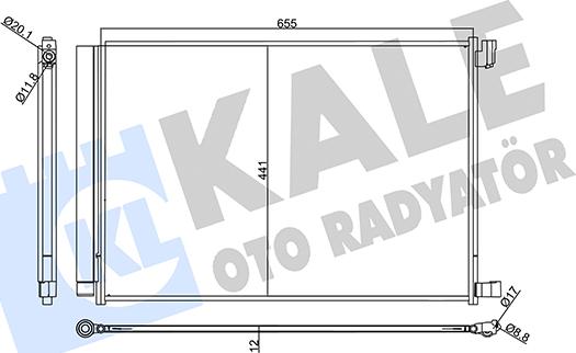 KALE OTO RADYATÖR 357740 - Condensatore, Climatizzatore autozon.pro