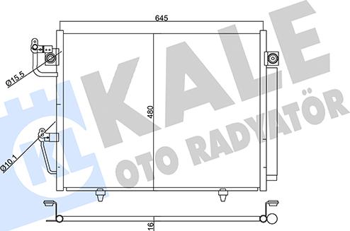 KALE OTO RADYATÖR 357760 - Condensatore, Climatizzatore autozon.pro