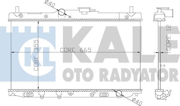 KALE OTO RADYATÖR 357700 - Radiatore, Raffreddamento motore autozon.pro