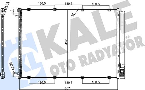 KALE OTO RADYATÖR 357735 - Condensatore, Climatizzatore autozon.pro