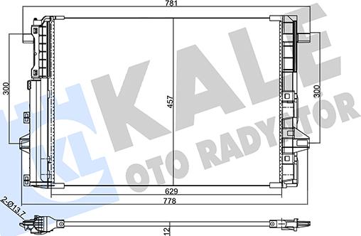 KALE OTO RADYATÖR 357725 - Condensatore, Climatizzatore autozon.pro