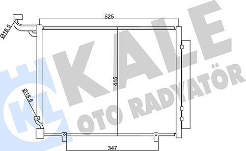 KALE OTO RADYATÖR 357720 - Condensatore, Climatizzatore autozon.pro