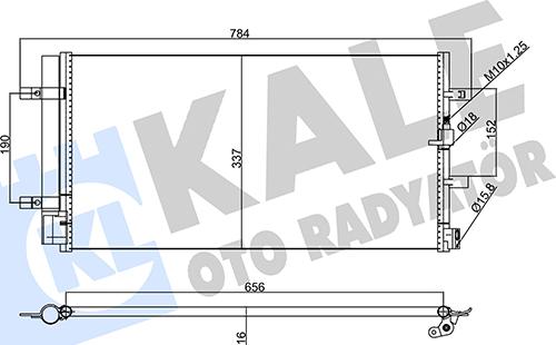 KALE OTO RADYATÖR 357770 - Condensatore, Climatizzatore autozon.pro