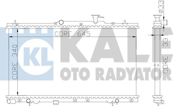 KALE OTO RADYATÖR 369000 - Radiatore, Raffreddamento motore autozon.pro