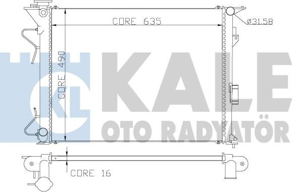 KALE OTO RADYATÖR 369800 - Radiatore, Raffreddamento motore autozon.pro