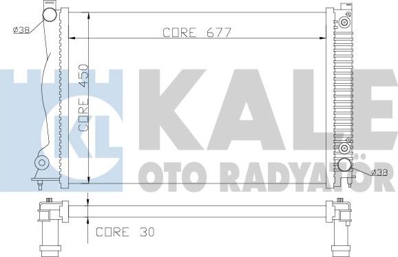 KALE OTO RADYATÖR 364600 - Radiatore, Raffreddamento motore autozon.pro