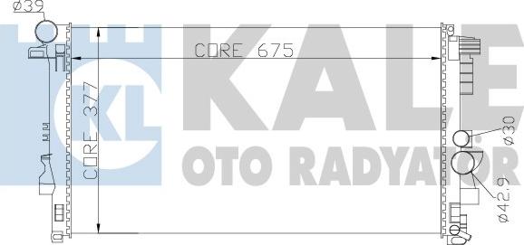 KALE OTO RADYATÖR 360900 - Radiatore, Raffreddamento motore autozon.pro