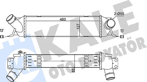 KALE OTO RADYATÖR 360630 - Intercooler autozon.pro