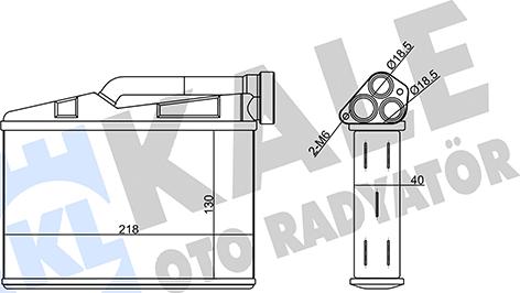 KALE OTO RADYATÖR 360185 - Scambiatore calore, Riscaldamento abitacolo autozon.pro