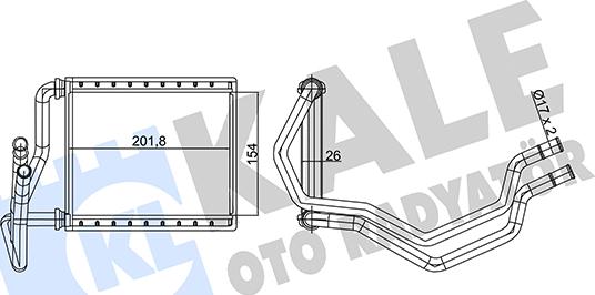 KALE OTO RADYATÖR 360740 - Scambiatore calore, Riscaldamento abitacolo autozon.pro