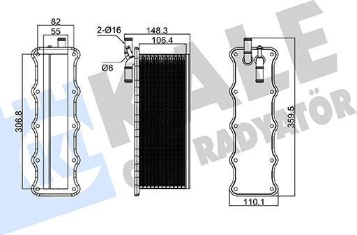 KALE OTO RADYATÖR 360710 - Intercooler autozon.pro