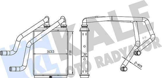 KALE OTO RADYATÖR 360730 - Scambiatore calore, Riscaldamento abitacolo autozon.pro