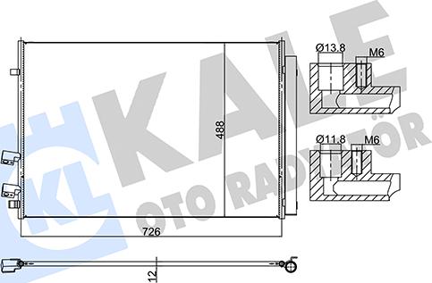 KALE OTO RADYATÖR 361405 - Condensatore, Climatizzatore autozon.pro