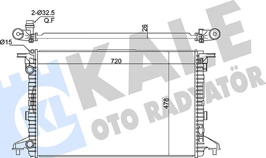 KALE OTO RADYATÖR 361420 - Radiatore, Raffreddamento motore autozon.pro