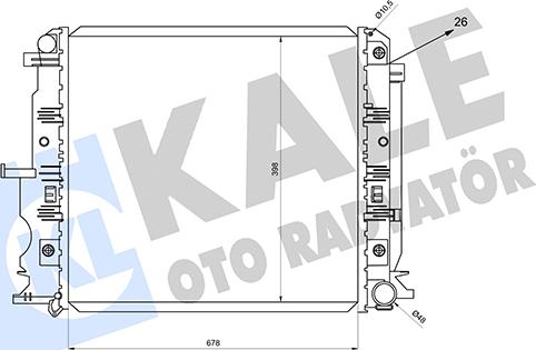 KALE OTO RADYATÖR 361510 - Radiatore, Raffreddamento motore autozon.pro