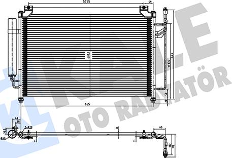 KALE OTO RADYATÖR 361340 - Condensatore, Climatizzatore autozon.pro