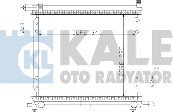 KALE OTO RADYATÖR 361300 - Radiatore, Raffreddamento motore autozon.pro