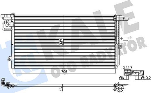 KALE OTO RADYATÖR 361295 - Condensatore, Climatizzatore autozon.pro