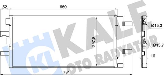 KALE OTO RADYATÖR 361280 - Condensatore, Climatizzatore autozon.pro