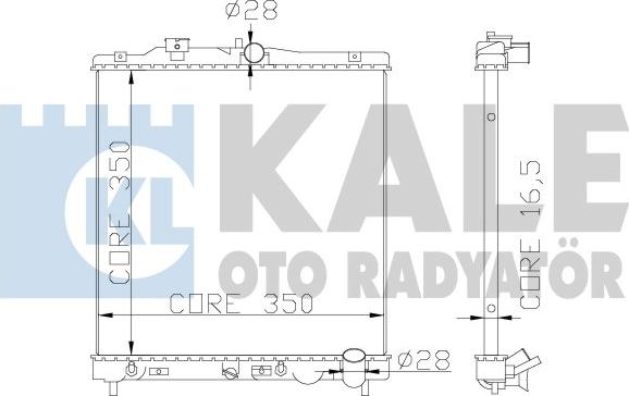 KALE OTO RADYATÖR 368900 - Radiatore, Raffreddamento motore autozon.pro