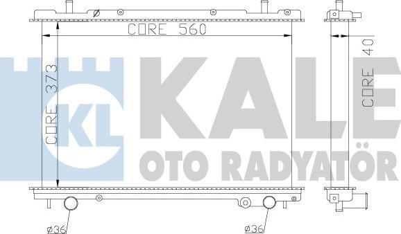 KALE OTO RADYATÖR 368400 - Radiatore, Raffreddamento motore autozon.pro