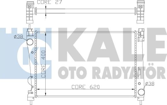 KALE OTO RADYATÖR 368600 - Radiatore, Raffreddamento motore autozon.pro