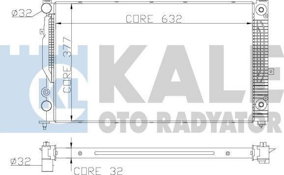 KALE OTO RADYATÖR 368000 - Radiatore, Raffreddamento motore autozon.pro