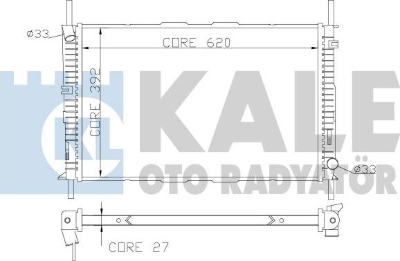 KALE OTO RADYATÖR 368700 - Radiatore, Raffreddamento motore autozon.pro