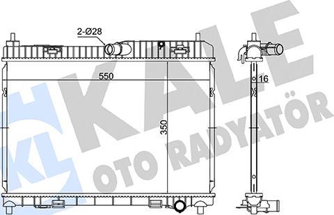 KALE OTO RADYATÖR 363510 - Radiatore, Raffreddamento motore autozon.pro