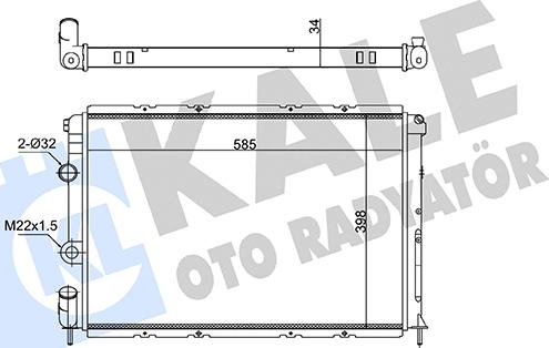 KALE OTO RADYATÖR 363065 - Radiatore, Raffreddamento motore autozon.pro