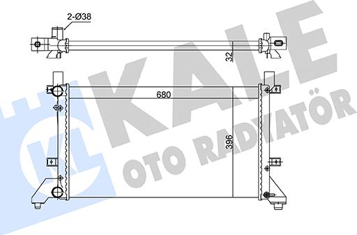 KALE OTO RADYATÖR 363075 - Radiatore, Raffreddamento motore autozon.pro