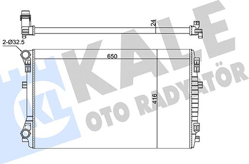 KALE OTO RADYATÖR 363145 - Radiatore, Raffreddamento motore autozon.pro