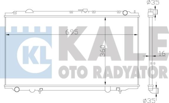 KALE OTO RADYATÖR 363100 - Radiatore, Raffreddamento motore autozon.pro