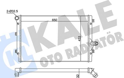 KALE OTO RADYATÖR 363135 - Radiatore, Raffreddamento motore autozon.pro