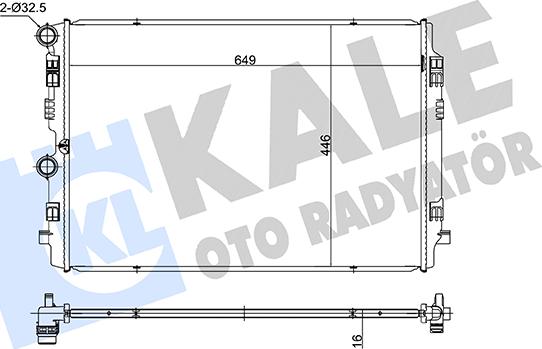 KALE OTO RADYATÖR 363240 - Radiatore, Raffreddamento motore autozon.pro