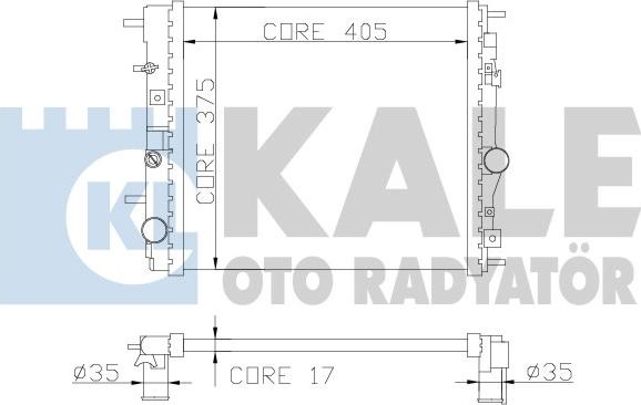 KALE OTO RADYATÖR 362500 - Radiatore, Raffreddamento motore autozon.pro