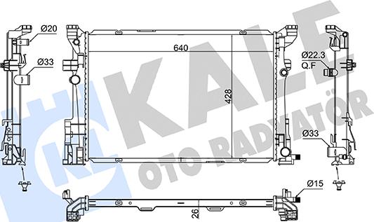 KALE OTO RADYATÖR 362885 - Radiatore, Raffreddamento motore autozon.pro