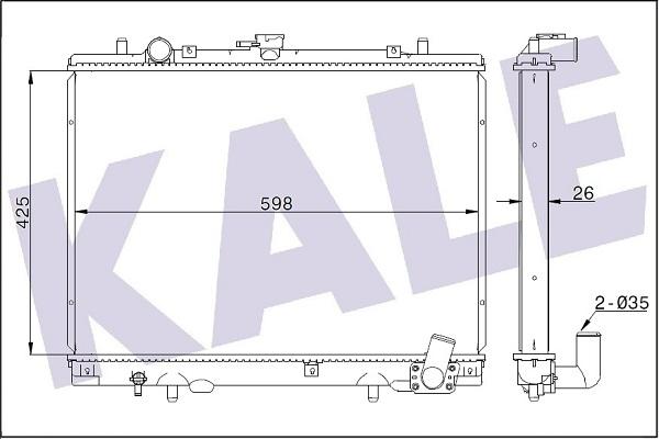 KALE OTO RADYATÖR 362300 - Radiatore, Raffreddamento motore autozon.pro