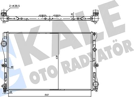 KALE OTO RADYATÖR 362250 - Radiatore, Raffreddamento motore autozon.pro