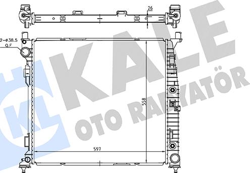 KALE OTO RADYATÖR 362260 - Radiatore, Raffreddamento motore autozon.pro